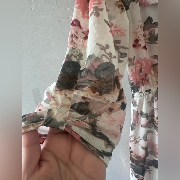 NWT Siren Lily Maternity Dress White Floral Size XL - Picture 2 of 10